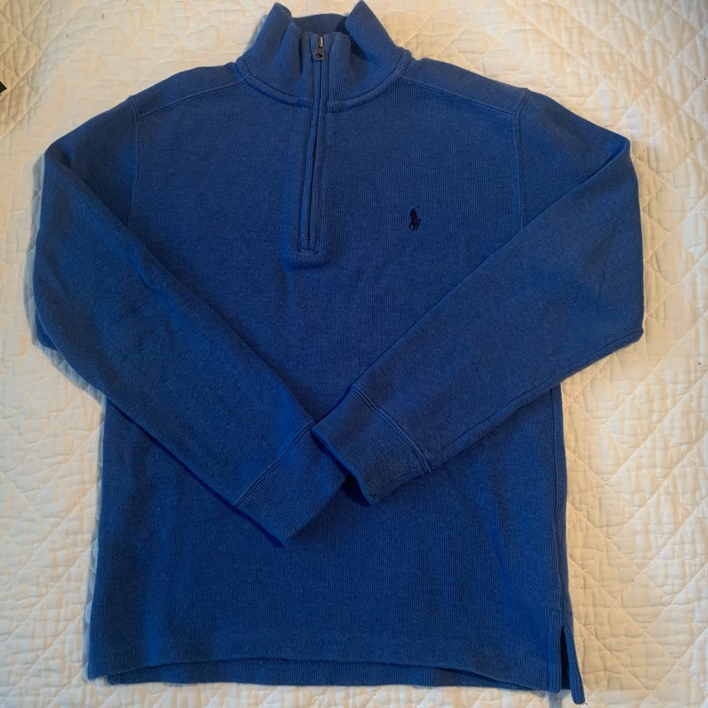 Boys Polo half zip sweater